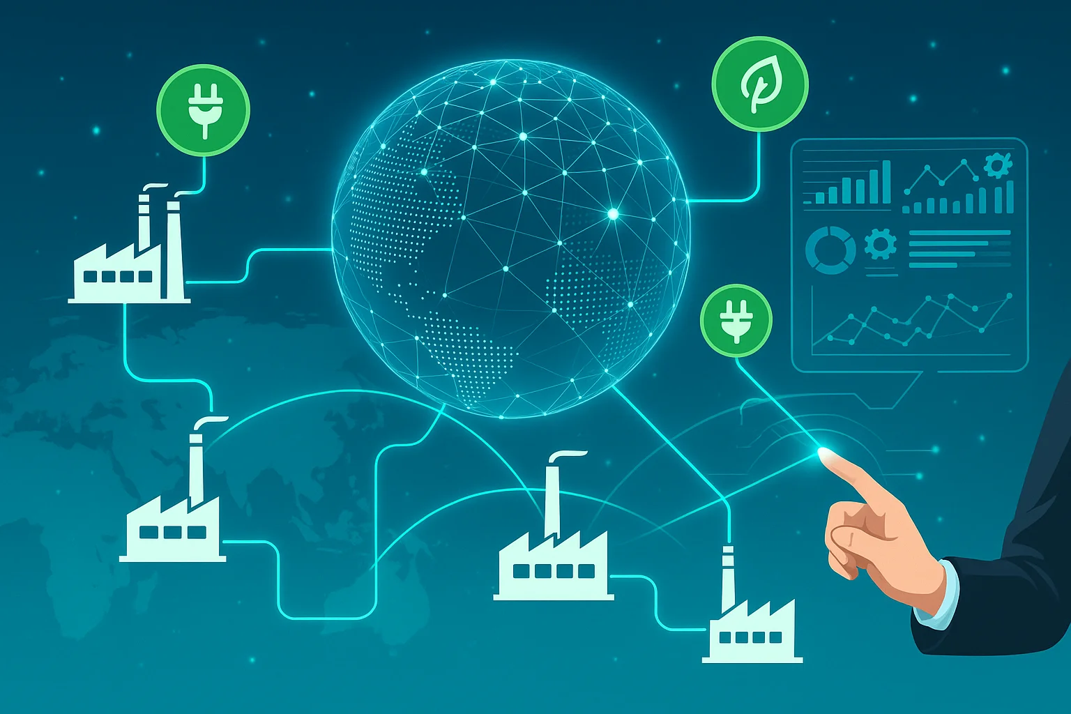 Connected Smart Factories for Sustainable Manufacturing