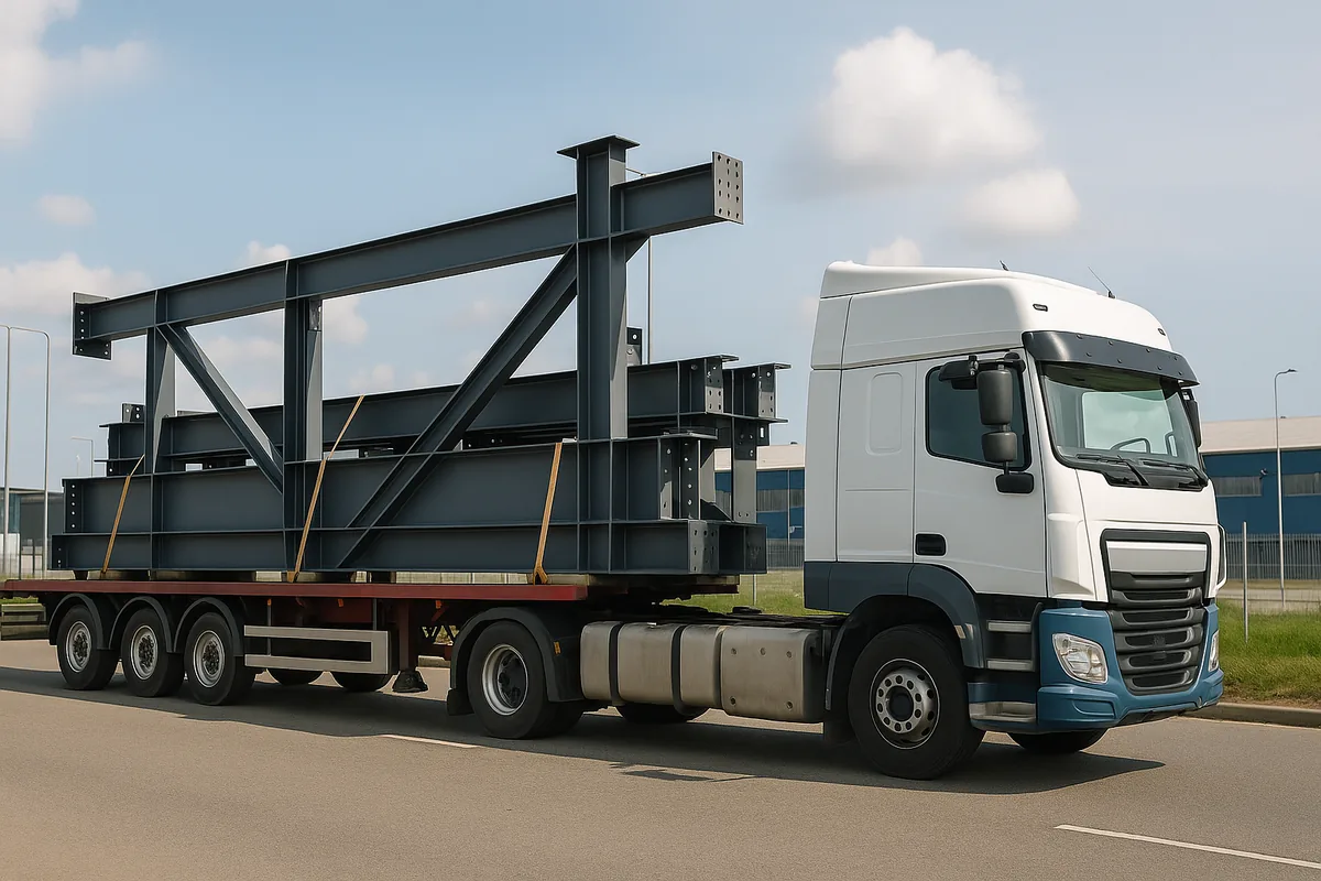 Pre-engineered industrial steel warehouse in the UAE – fabricated and supplied by Steellnix